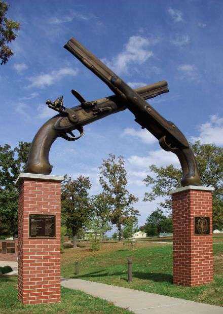 MILITARY POLICE REGIMENTAL WALKWAY ENTRANCE