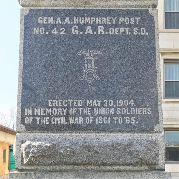 GEN. A.A. HUMPHREY POST NO. 42 G.A.R. DEPT OF S.D. MEMORIAL SIDE A