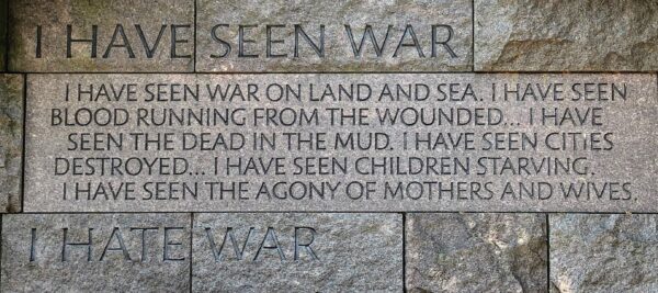 I HATE WAR MEMORIAL STONE A