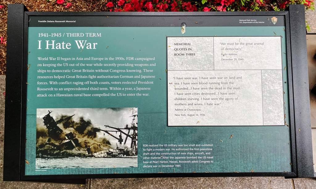 I HATE WAR MEMORIAL PANEL A