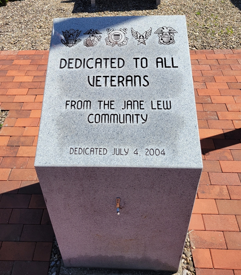 JANE LEW COMMUNITY ALL VETERANS MEMORIAL
