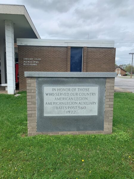 AMERICAN LEGION BATES POST 560 VETERANS MEMORIAL