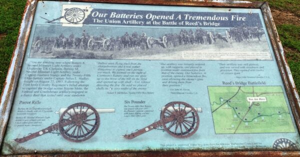 OUR BATTERIES OPENED A TREMENDOUS FIRE MEMORIAL PANEL