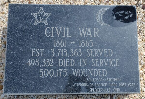 HAROD CIVIL WAR MEMORIAL TABLET