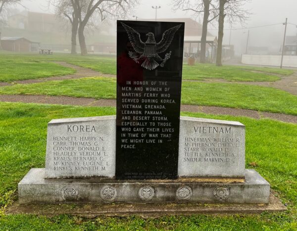 MARTINS FERRY WORLD WAR II MEMORIAL