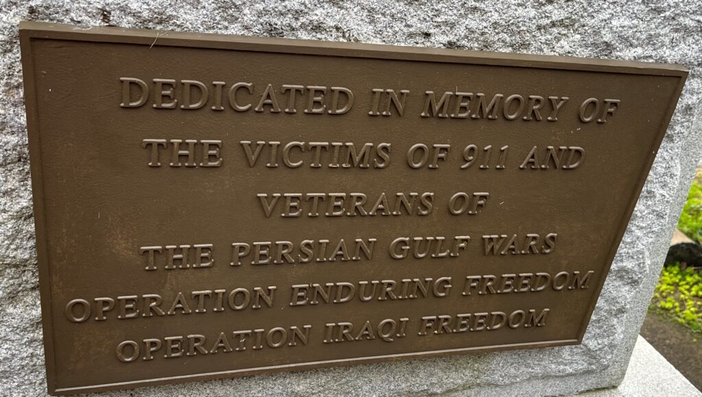 BRIDGEPORT, OHIO WAR VETERANS MEMORIAL PLAQUE D
