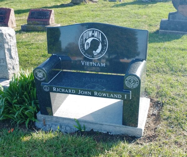 RICHARD JOHN ROWLAND I POW MIA MEMORIAL CHAIR
