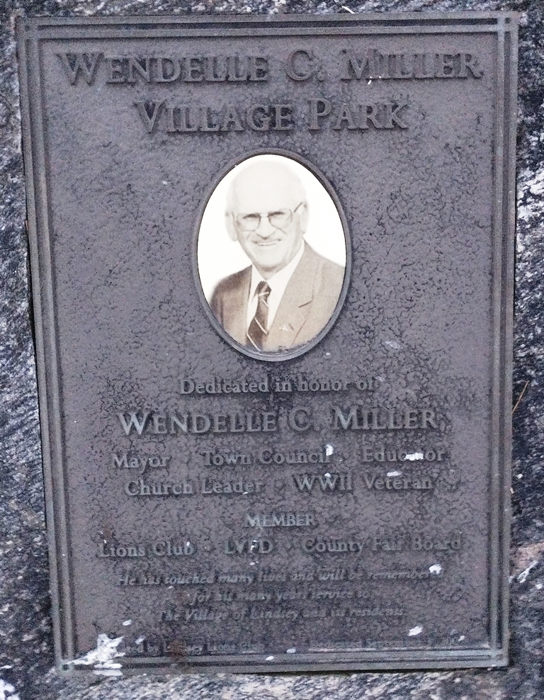 WENDELLE C. MILLER WWII VETERAN MEMORIAL PLAQUE