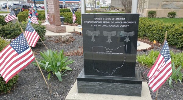 AUGLAIZE COUNTY MEDAL OF HONOR RECIPIENTS MEMORIAL