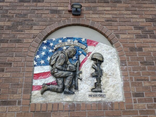 HONOR THEIR SACRIFICE WAR MEMORIAL SCULPTURED PANEL