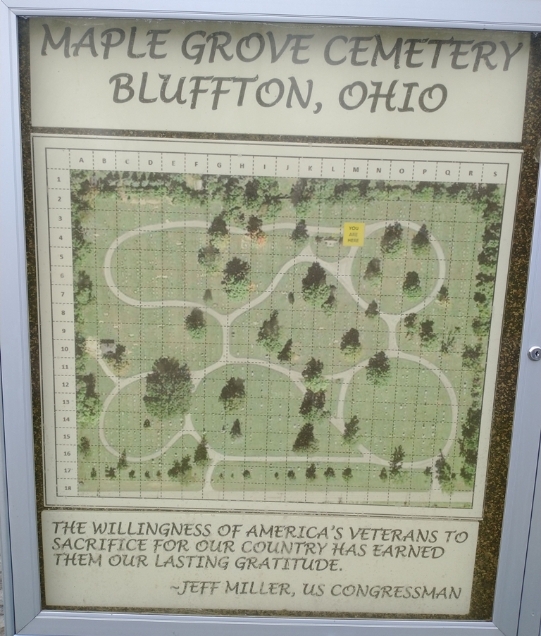 BLUFFTON AMERICAN LEGION POST 382 MEMORIAL PLAQUE B