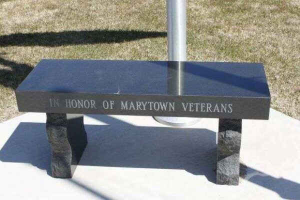 IN HONOR OF MARYTOWN VETERANS MEMORIAL BENCH