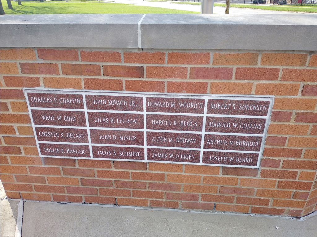 PORT CLINTON BATTLE OF BATAAN WAR MEMORIAL BRICKS A