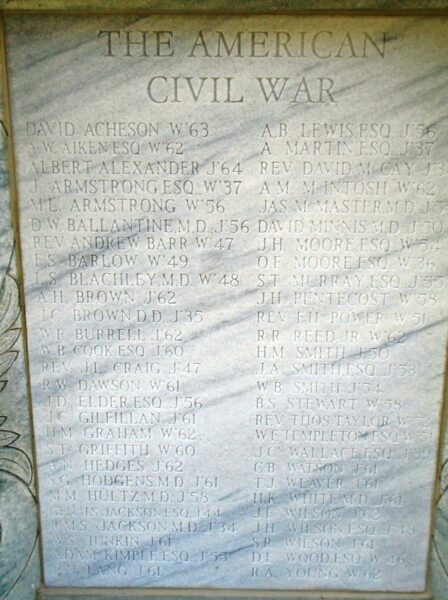 SOLDIERS AND SAILORS MEMORIAL STONE D