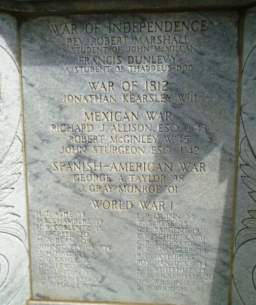 SOLDIERS AND SAILORS MEMORIAL STONE C