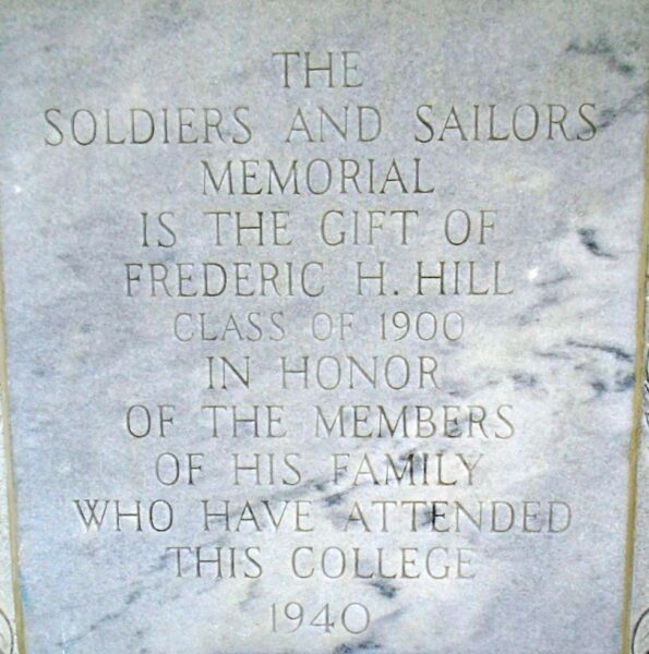 SOLDIERS AND SAILORS MEMORIAL STONE A