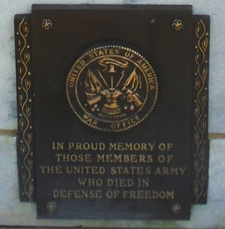 SOLDIERS AND SAILORS MEMORIAL PLAQUE