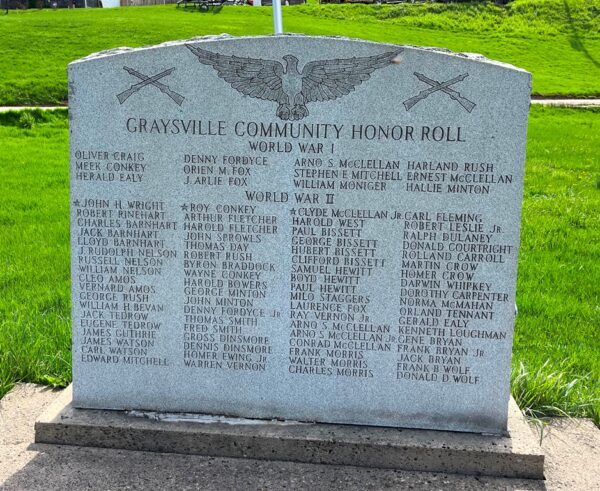 GRAYSVILLE COMMUNITY HONOR ROLL MEMORIAL