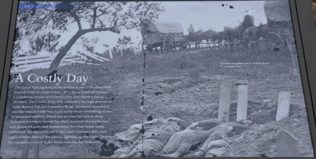A COSTLY DAY WAR MEMORIAL PANEL