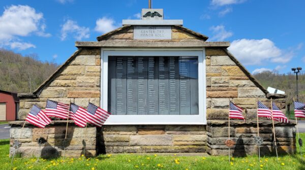 1945 CENTER TWP. HONOR ROLL WAR MEMORIAL