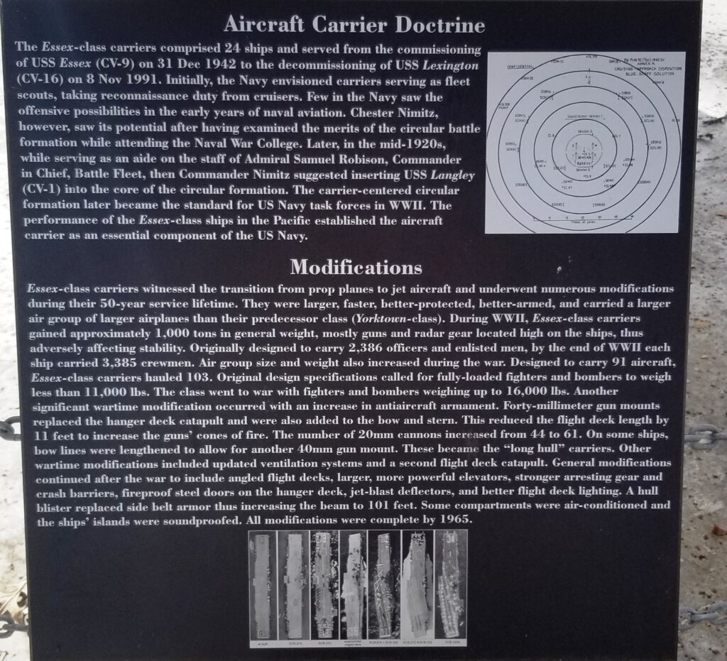 AIRCRAFT CARRIER DOCTRINE WAR MEMORIAL PLAQUE