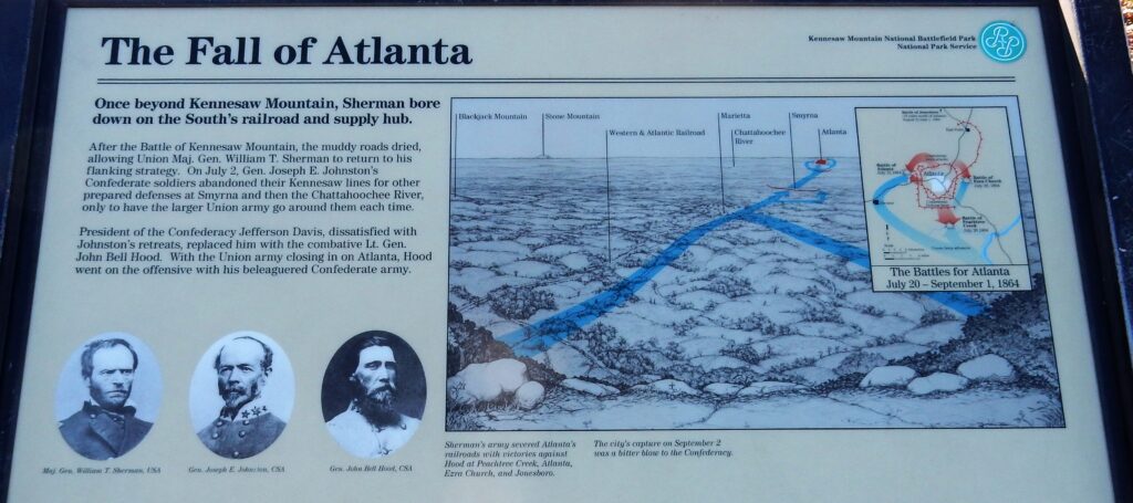 THE FALL OF ATLANTA WAR MEMORIAL PANEL