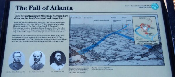 THE FALL OF ATLANTA WAR MEMORIAL PANEL