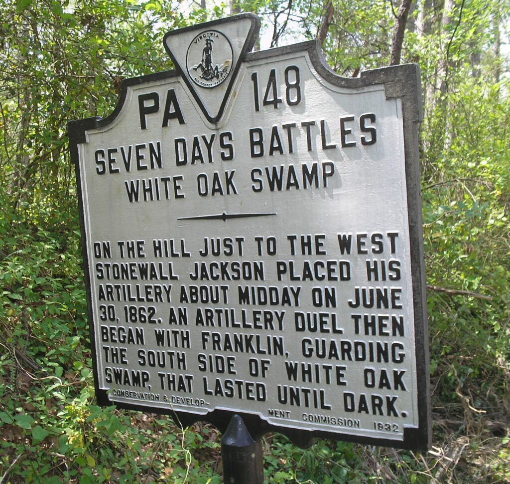 SEVEN DAYS BATTLE WAR MEMORIAL MARKER XIII