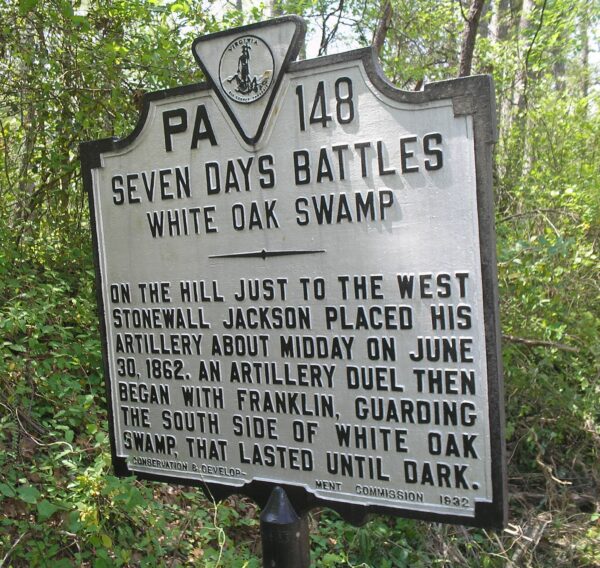 SEVEN DAYS BATTLE WAR MEMORIAL MARKER XIII