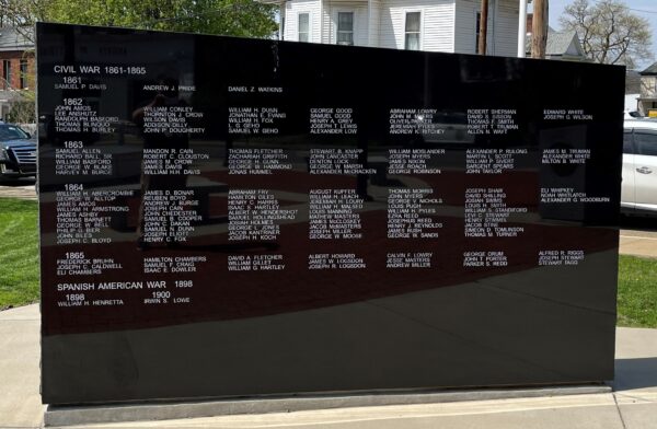 MARSHALL COUNTY GOLD STAR FAMILIES MEMORIAL MONUMENT HONOR ROLL STONE A