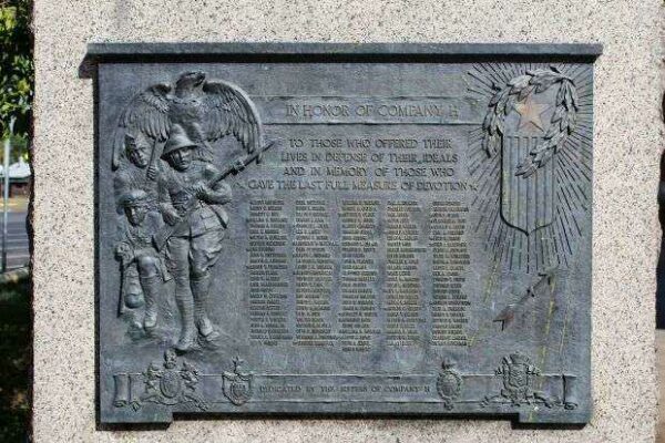 IN HONOR OF COMPANY H MEMORIAL PLAQUE