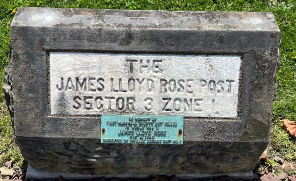JAMES LLOYD ROSE FIRST MARSHALL COUNTY BOY KILLED IN WORLD WAR II MEMORIAL