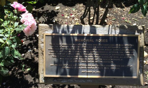 MEMORIAL ROSES PLAQUE