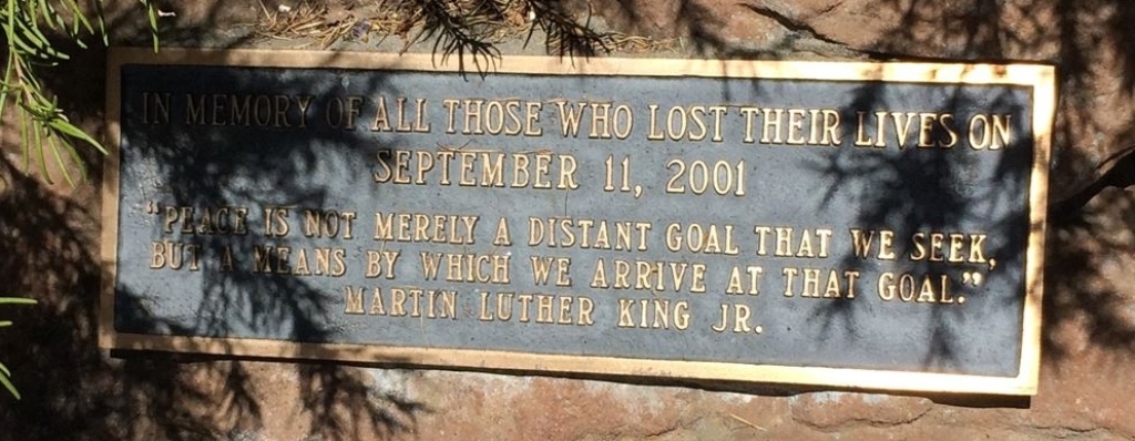 SARATOGA SEPTEMBER 11, 2001 MEMORIAL PLAQUE
