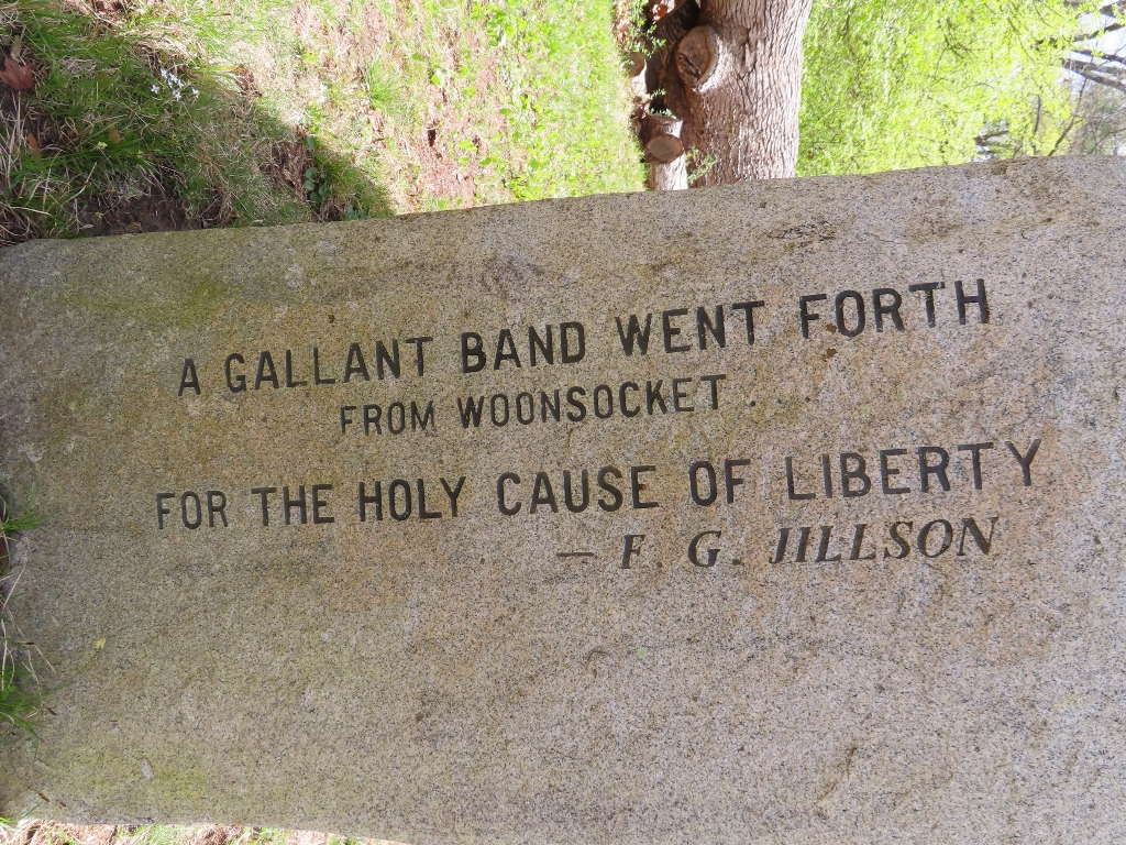 WOONSOCKET HOLY CAUSE OF LIBERTY MEMORIAL STONE NARRATIVE D