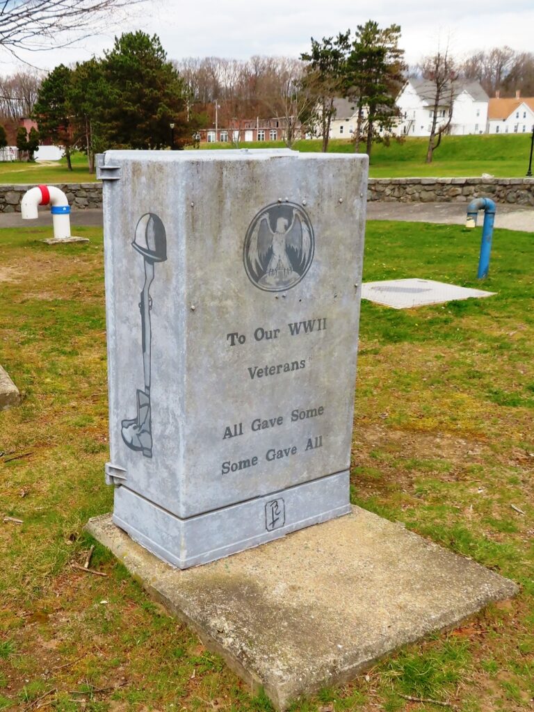 TO OUR WORLD WAR II VETERANS MEMORIAL FRONT