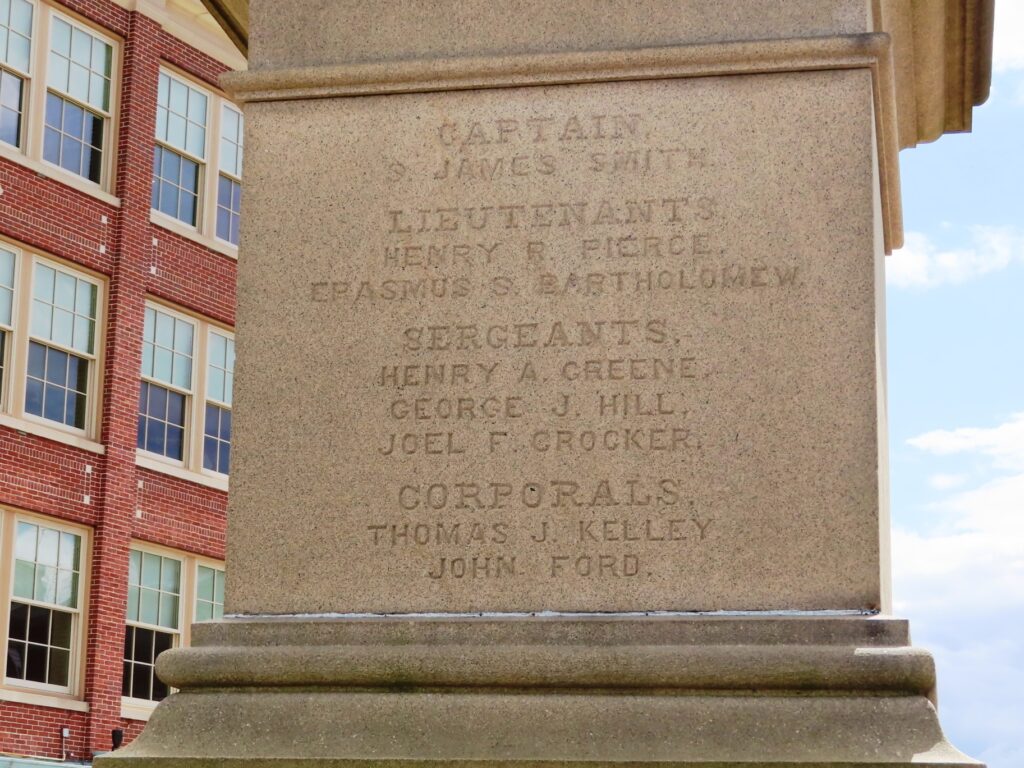 TOWN OF WOONSOCKET GREAT REBELLION MEMORIAL SIDE B