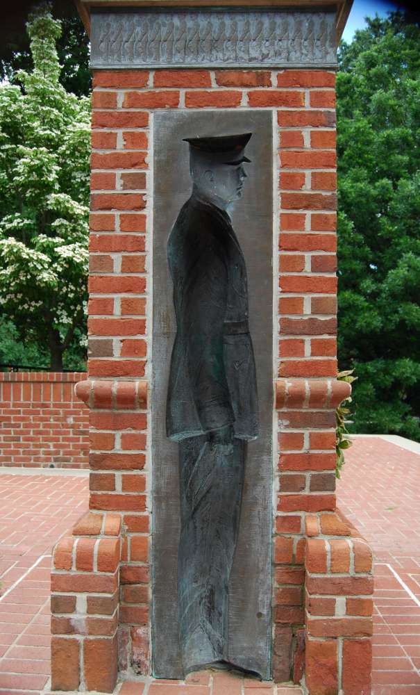 CLEMSON UNIVERSITY MILITARY HERITAGE PLAZA MEMORIAL NORTH TOWER SILHOUETTE