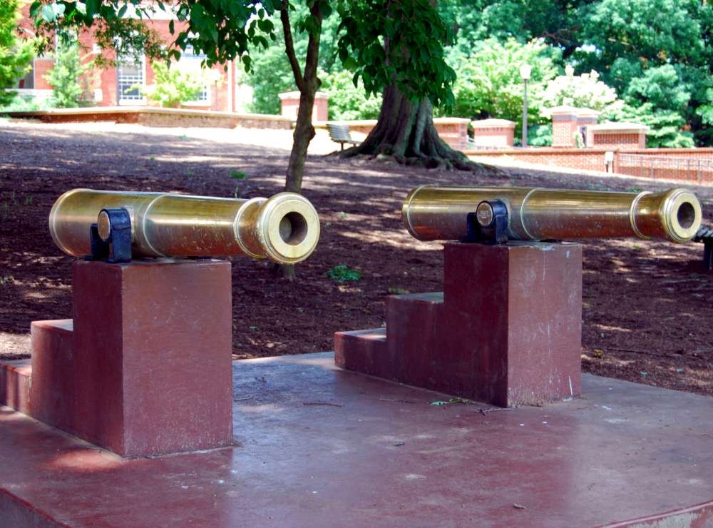 CLEMSON UNIVERSITY MILITARY HERITAGE PLAZA MEMORIAL CANNONS