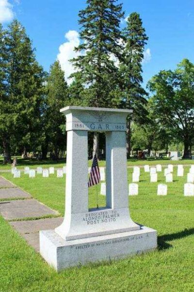 ALONZO PALMER POST NO. 170 G.A.R. CIVIL WAR MEMORIAL