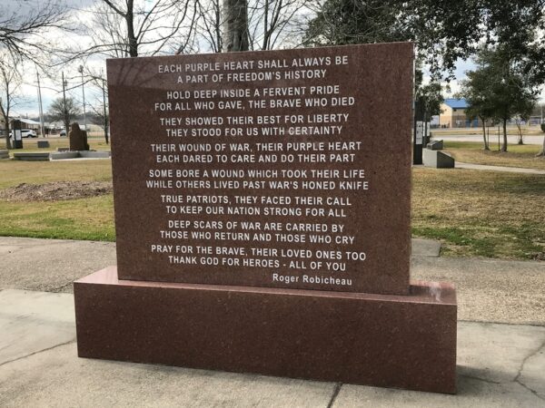 COMBAT WOUNDED VETERANS WAR MEMORIAL BACK