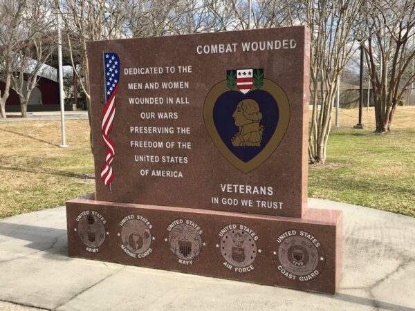 COMBAT WOUNDED VETERANS WAR MEMORIAL FRONT