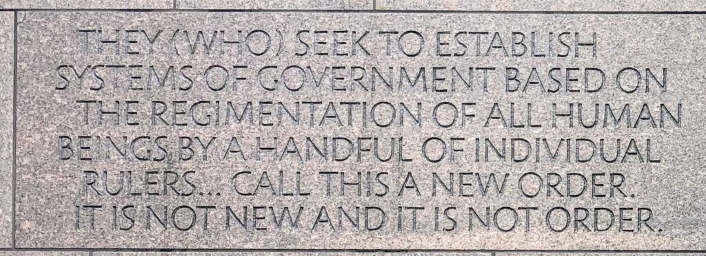 WARTIME PRESIDENT MEMORIAL STONE B