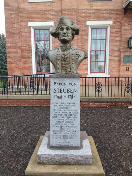 BARON VON STEUBEN REVOLUTONARY WAR MEMORIAL BUST