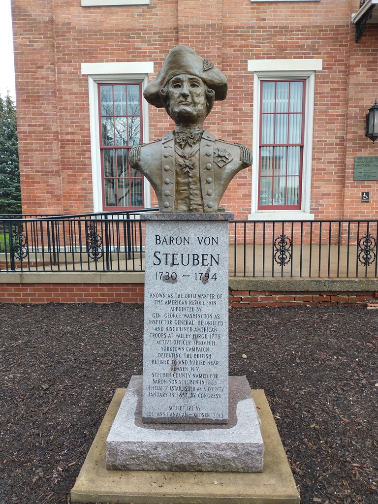 BARON VON STEUBEN REVOLUTONARY WAR MEMORIAL BUST