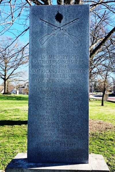 MACOUPIN COUNTY REVOLUTIONARY SOLDIERS WAR MEMORIAL