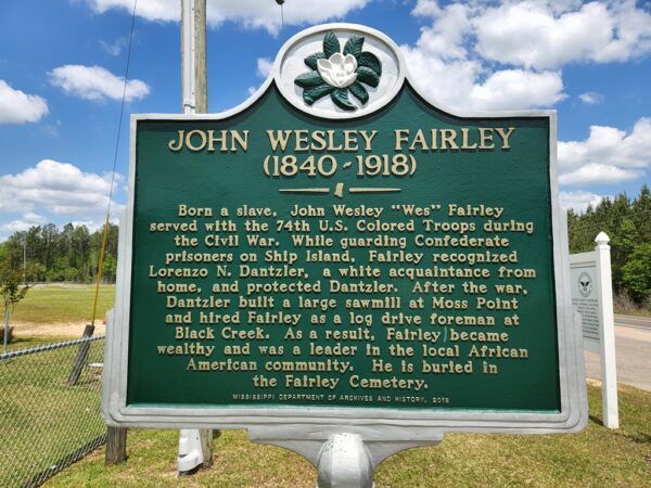 JOHN WESLEY FAIRLEY WAR MEMORIAL MARKER