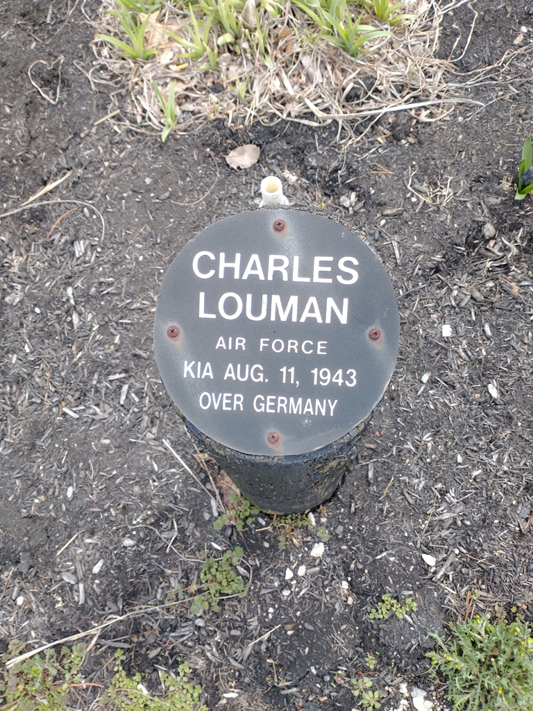 CHARLES LOUMAN WAR MEMORIAL BOLLARD