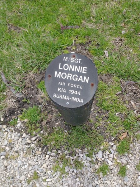 M/SGT. LONNIE MORGAN WAR MEMORIAL BOLLARD