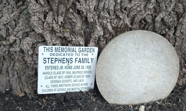 STPEHENS FAMILY MEMORIAL GARDEN PLAQUE
